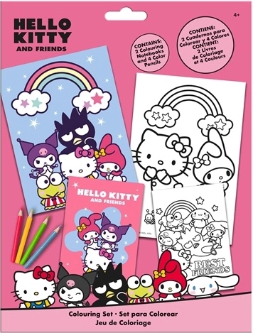 Hello Kitty Malbuch-Set mit Buntstiften