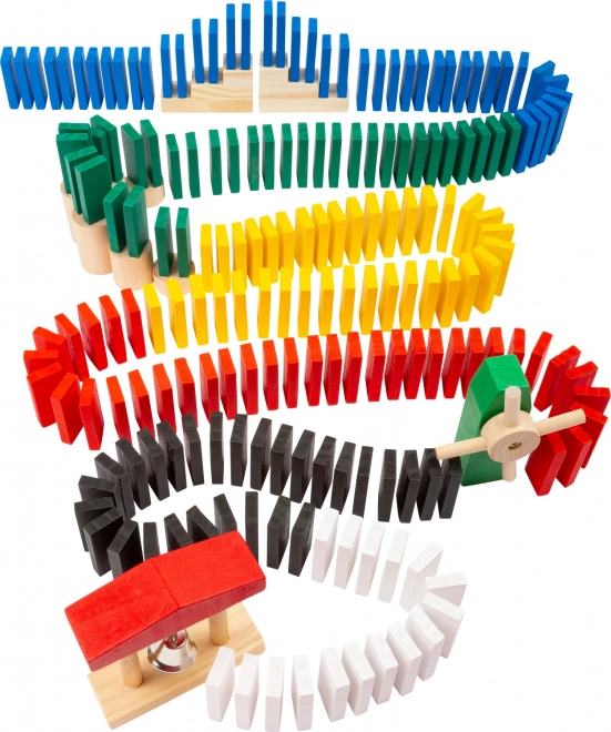 Holz-Domino-Rallye SMALL FOOT – kreative Set mit 490 Teilen
