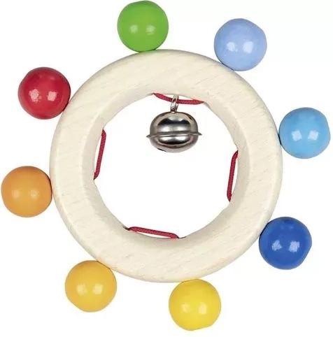 Heimess Rassel Regenbogen mit Glöckchen - 1 Stück