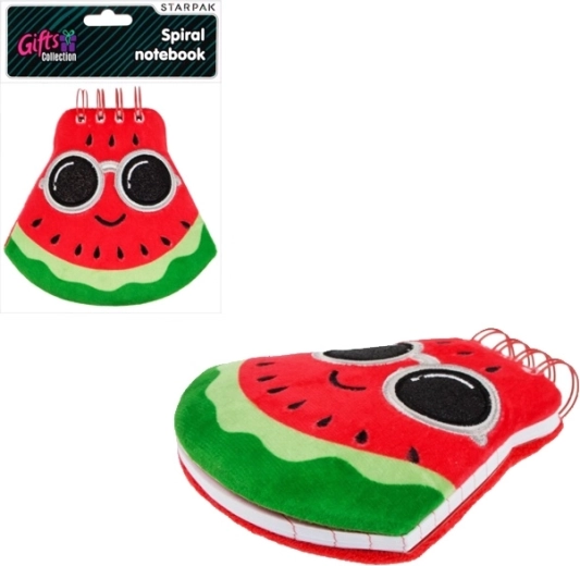 Plüsch-Notizbuch Wassermelone
