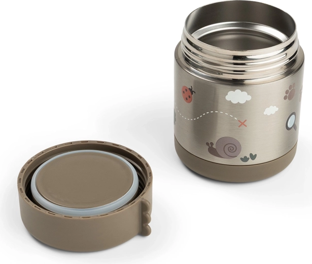 Done by Deer Thermobehälter für Essen Tiny trails sandfarben 300 ml