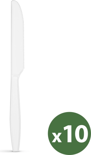 Wiederverwendbare biologisch abbaubare Messer, 10 Stück