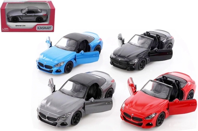 Metallmodellauto BMW Z4 1:34 mit Pull-Back-Antrieb