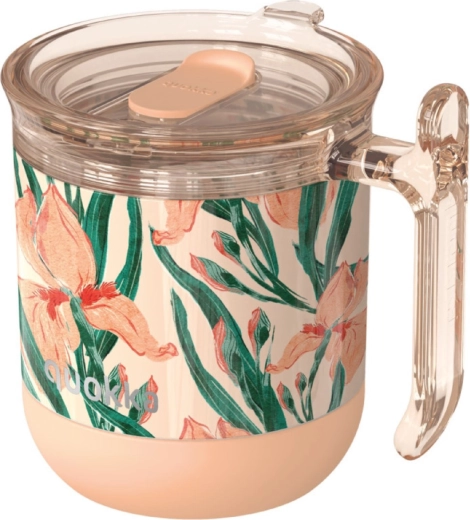 Thermobecher Quokka wave floral peach 260 ml