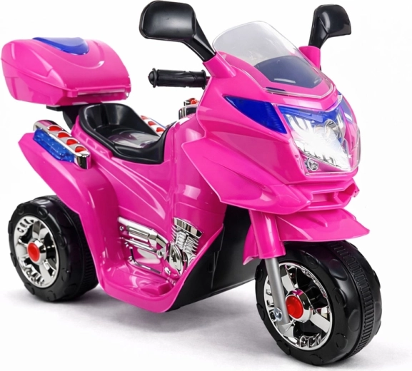Elektrisches Kinder-Dreirad HC8051, rosa, mit LED-Leuchten und Geräuschen