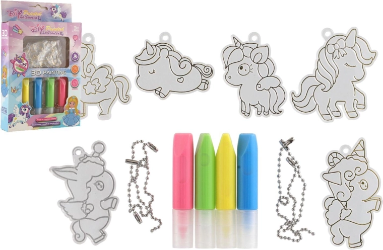 Kreativ-Set: Mal dir deinen Einhorn-Anhänger aus
