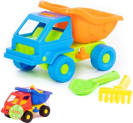 Sandspiel-Set Auto Kazimír mit Schaufel und Harke