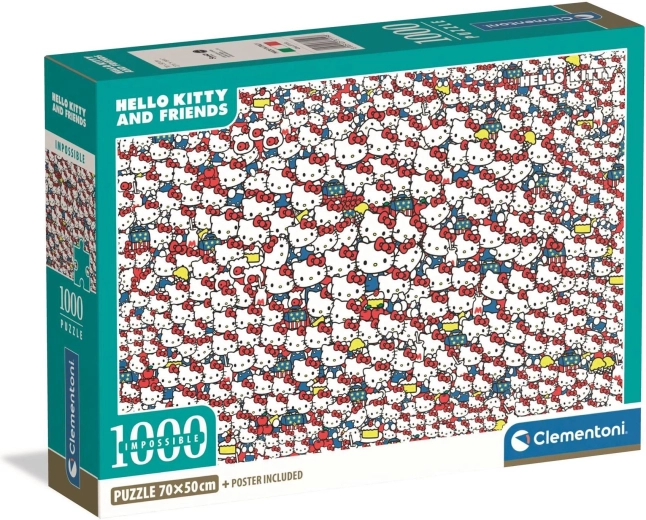 Puzzle CLEMENTONI Impossible Hello Kitty 1000 Teile