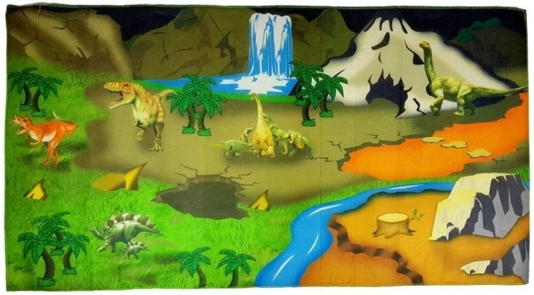 Kinder-Boden-Spielmatte mit Dinosauriern