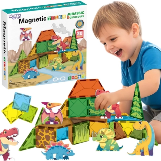 Woopie Magnet-Bausatz Dinosaurier 30 Teile