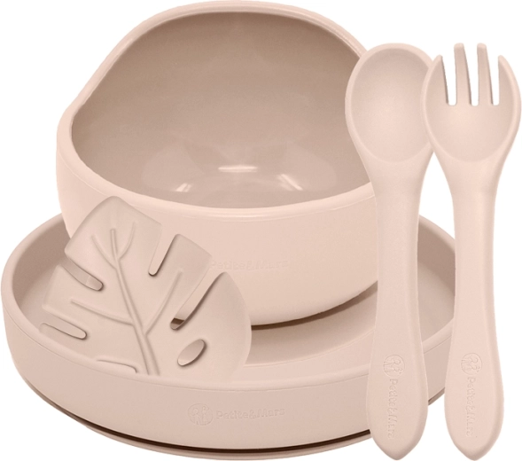 Petite&Mars Silikon-Ess-Set TAKE&MATCH Desert Sand 4 Stk. (6m+)