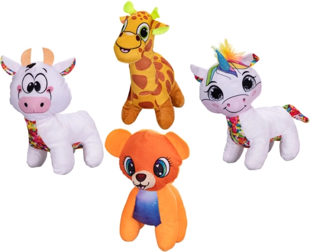 Plüschtier 21 cm für Babys – Giraffe, Kuh, Einhorn oder Hund