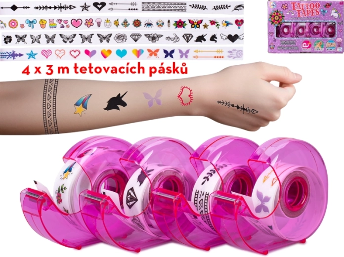 Klebebänder mit Tattoo-Motiven für Kinder