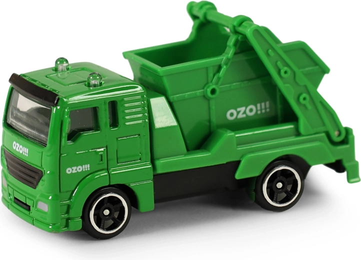 Metall-Müllwagen mit OZO-Container 7 cm