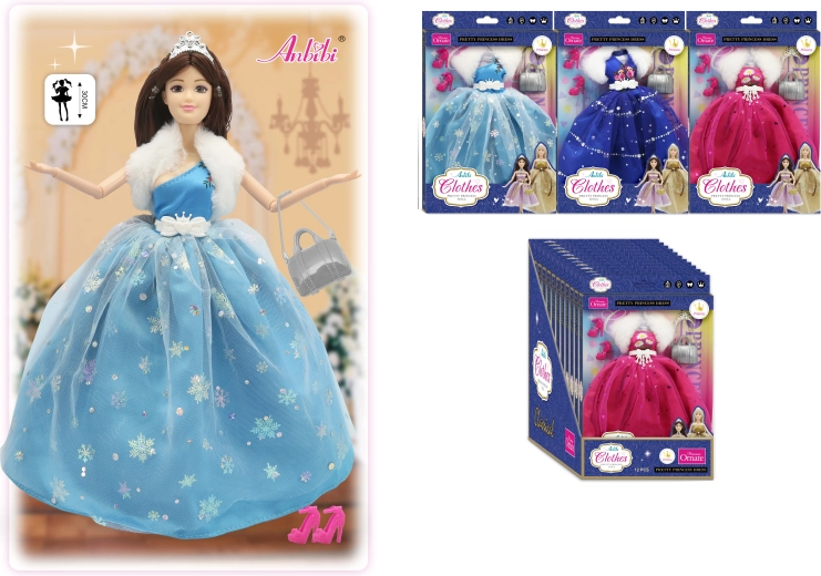 Elegantes Puppenkleid – mehrere Ausführungen