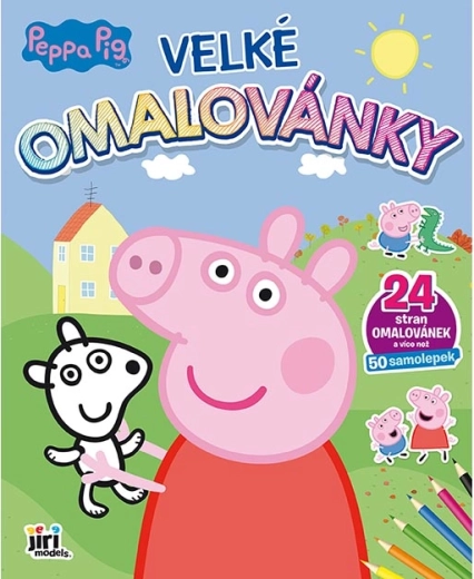 Großes Peppa Wutz Malbuch mit Stickern