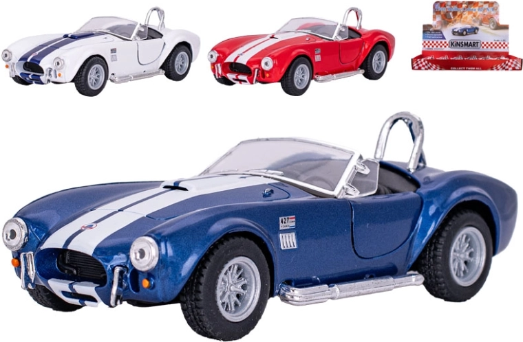 Metallmodell Shelby Cobra 427 von 1965 mit Rückziehmotor von Kinsmart