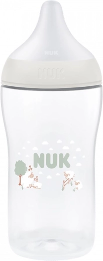 NUK Perfect Match Babyflasche mit Temperaturkontrolle Sheep 260 ml