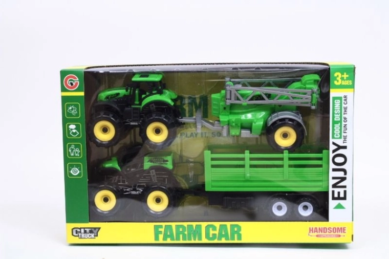Traktor oder Quad mit Anhänger (2 Varianten)