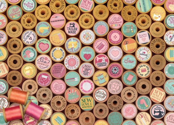 Puzzle Cobble Hill Fröhliches Nähen 500 Teile