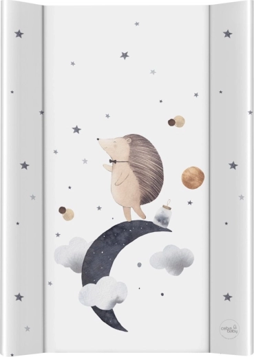 Ceba Baby weiche Wickelunterlage Basic Igel „Hedgehog the Dreamer“ 50 × 70 cm