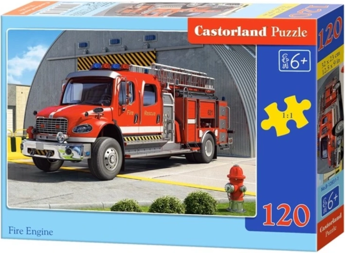 Kinderpuzzle Feuerwehrauto, 120 Teile