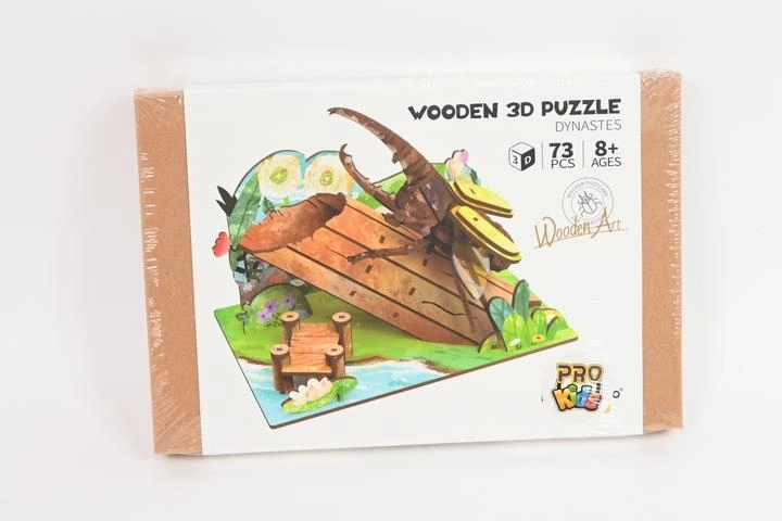 3D-Holzpuzzle: Maikäfer auf einem Baum