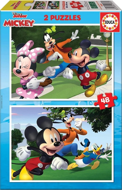 Puzzle Mickey und Freunde 2x48 Teile
