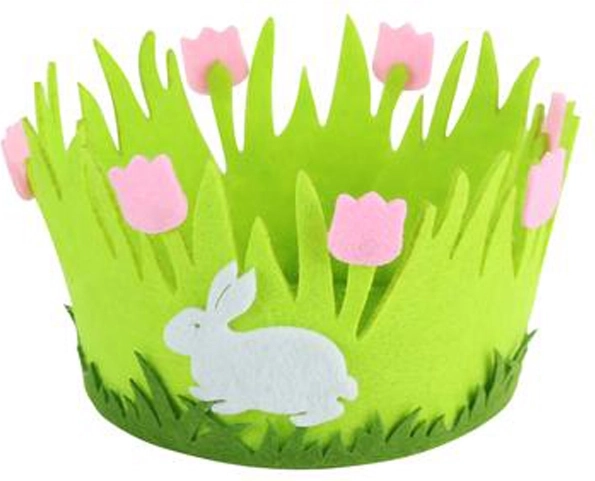 Filz-Osterkörbchen TORO 14 cm, Motivmix