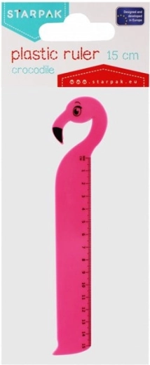 Lineal in Flamingoform 15 cm Starpak - 1 Stück