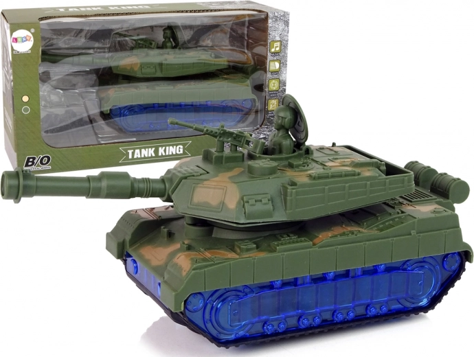 Militärischer Panzer Moro Sound Blue Diodes