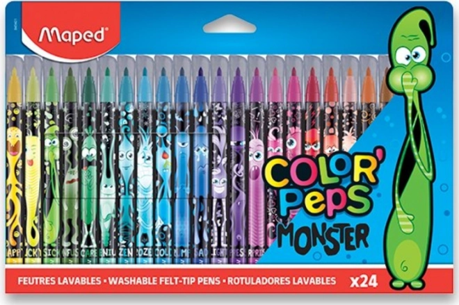 Maped Filzstifte Color'Peps Monster, 24 Farben