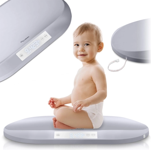 Elektronische Babywaage Nukido mit hoher Präzision und Messband