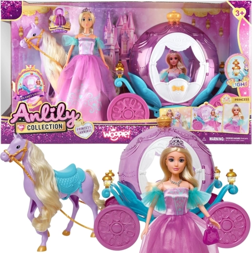 Woopie Royal Puppe Prinzessin Lily mit magischer Kutsche