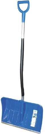 Schneeschaufel mit Aluminiumkante und Stiel 54 × 37 cm