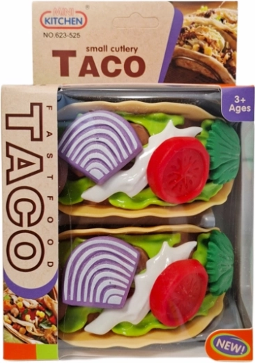 Küchenset aus Kunststoff-Tacos für Kinder