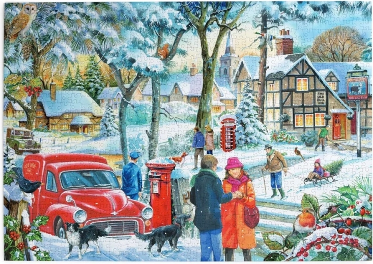 Puzzle House of Puzzles Wintertag, 1000 Teile