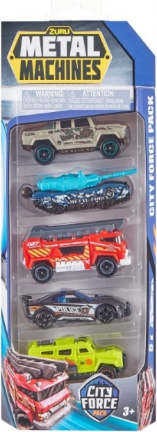 Zuru Metal Machines City Force Pack - Set von fünf Autos