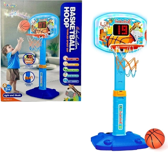 Kinder-Basketballkorb mit Brett, Licht- und Soundeffekten