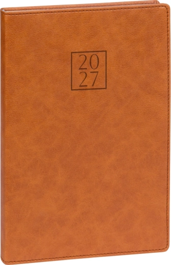 Notique Prestigio Wochenkalender 2027 braun 15 × 21 cm