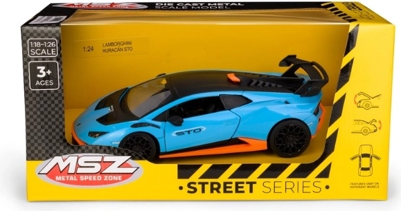 MSZ Lamborghini Huracán STO blaues Automodell im Maßstab 1:24