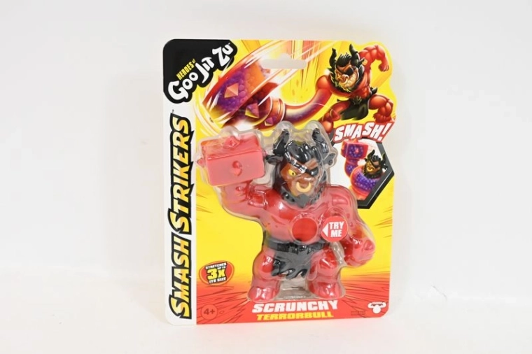Heroes of Goo Jit Zu Smash Strikers Terrorbull – dehnbare Quetschfigur
