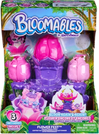 Hatchimals Bloomables Blumen-Spielset – 3 Figuren und Flower-Fest-Bühne