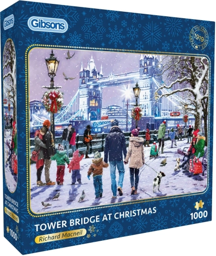 Gibsons Puzzle Tower Bridge zu Weihnachten 1000 Teile