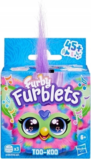 Furby Furblets Too-Koo interaktives Mini-Plüschtier mit Clip