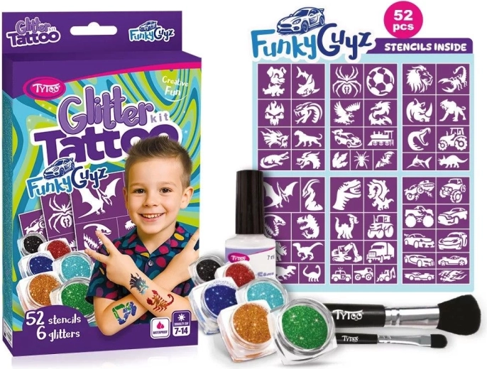Set Glitzer-Tattoos FunkyGuyz