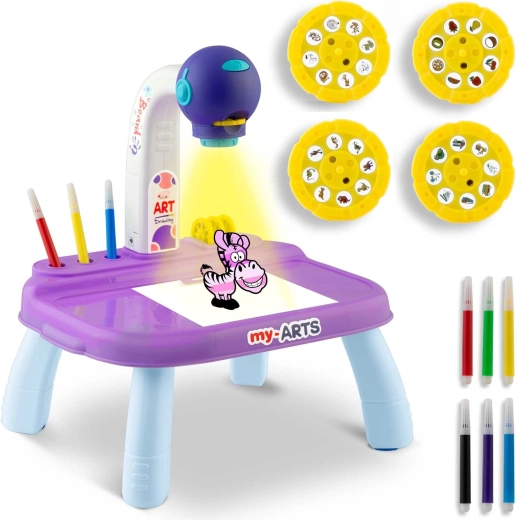 Ricokids Kinder-Zeichenprojektor – lila