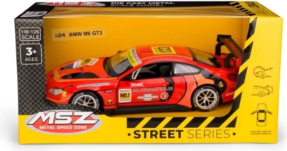 Sammlermodell BMW M6 GT3 im Maßstab 1:24, rot