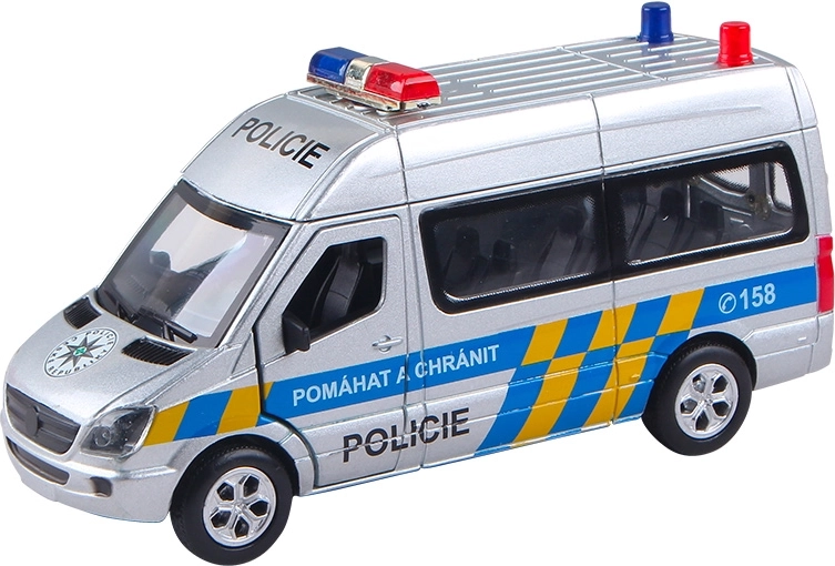 Polizeiauto MERCEDES-BENZ 1:32 tschechische Polizei mit Licht und Sound ohne Verpackung