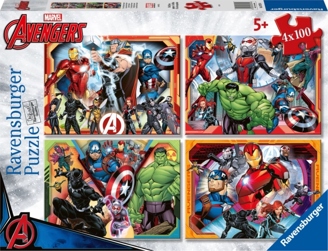 Puzzle Mocní Avengers 4x100 Teile Ravensburger